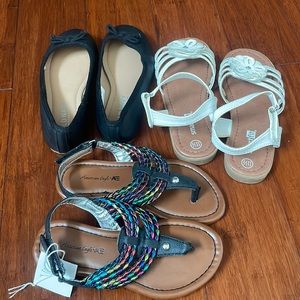 Little girl sandals and flats bundle in size 11